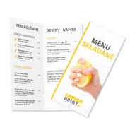 menu składane