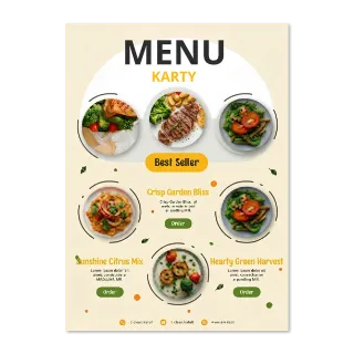 menu karty druk online