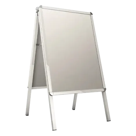 potykacz dwustronny z profili aluminiowych - bez zadruku druk online