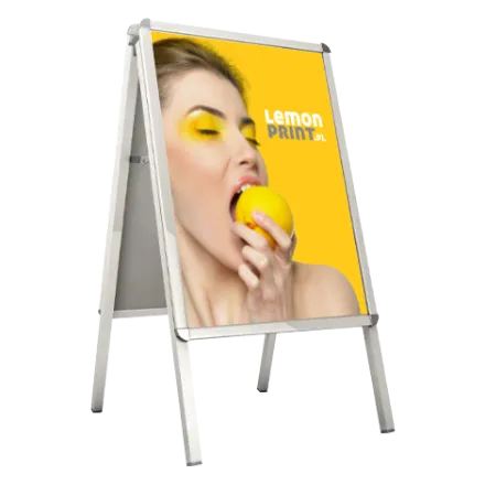 potykacz dwustronny z profili aluminiowych - z zadrukiem druk online